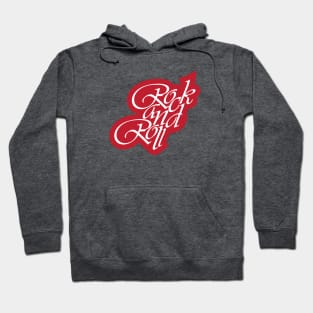 Rock And Roll Text Hoodie